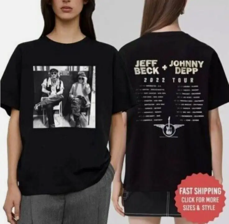 Johnny_Depp Jeff_Beck 2022 North American Tour T-shirt