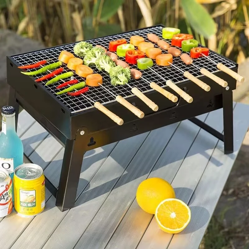 

Collapsible BBQ Grill Outdoor Portable Charcoal Set Outdoors Carbon Roast Meat for Home Beach Camping Picnic Portable BBQ Park