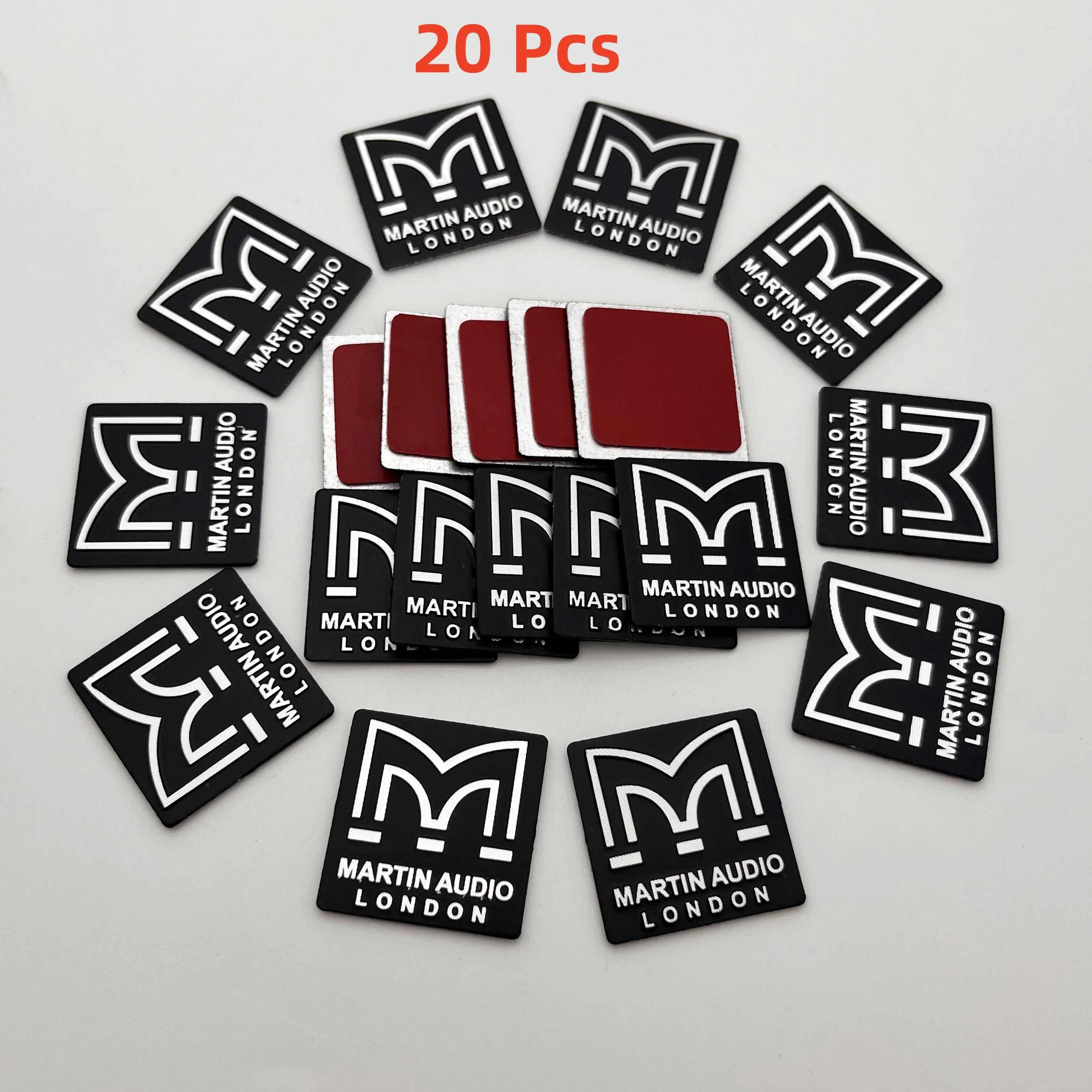 5pcs 10pcs 20pcs 25mm 3D Metal Fit For MARTIN AUDIO LONDON Car Speakers Badge Logo Car Styling Decoration Accessories Stickers