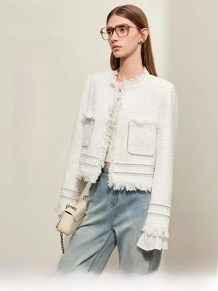 

i Autumn New Sle Lightweight Luxury ort Trench Coat Women's Straight Leg Suiting Trim Patchwork Pleated Sve Straigh...