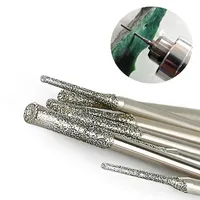 5 Pack 0.8-2.5mm Diamond Coated Drill Bits 2.35mm Shank Tile Marble Glass Ceramic Hole Opener Diamond Drill Bits Diamond Coated