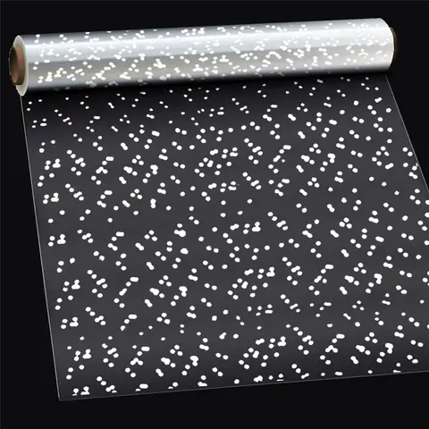 1 rotolo di carta da imballaggio in cellophane trasparente per compleanni, vacanze, regali di Natale, confezioni di caramelle, confezioni di fiori