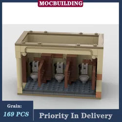 MOC City Street View Architecture Bathroom Sink - Chamber of secrets entry Model Block Toilet Collection Toy Gifts