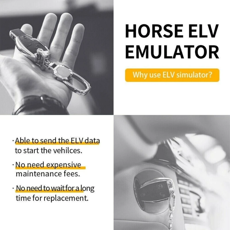 ESL ELV Universal Steering Lock Emulator Simulator Programmer for Mercedes Benz W204 W207 W212 Work With MB Car Accessories