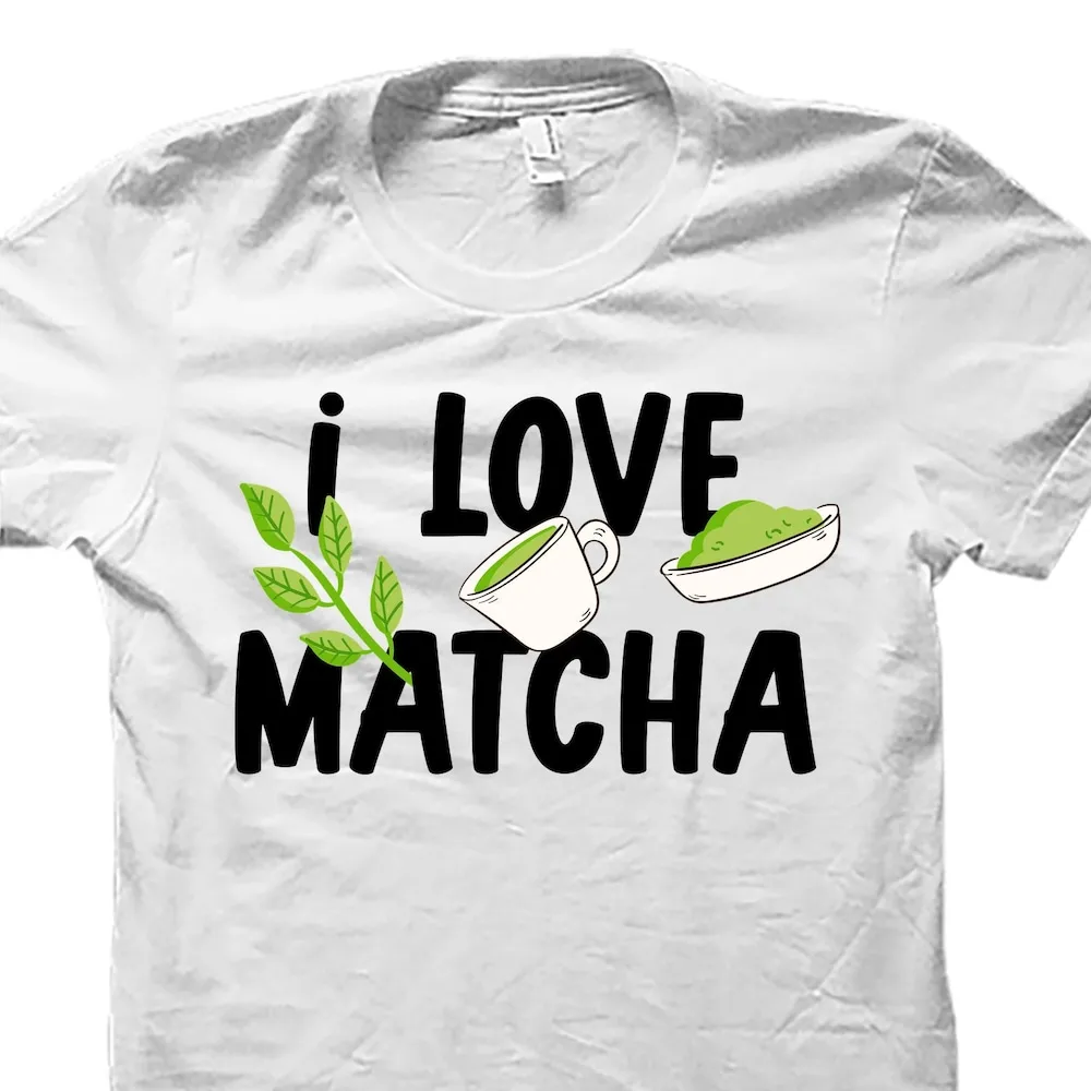 Matcha T-Shirt Grüntee Liebhaber Latte