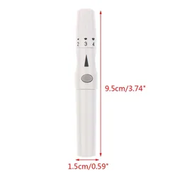 Lancet Pen Lancing Device For Diabetics Blood Collect 5 Adjustable Depth Blood Sampling Glucose Test Pen
