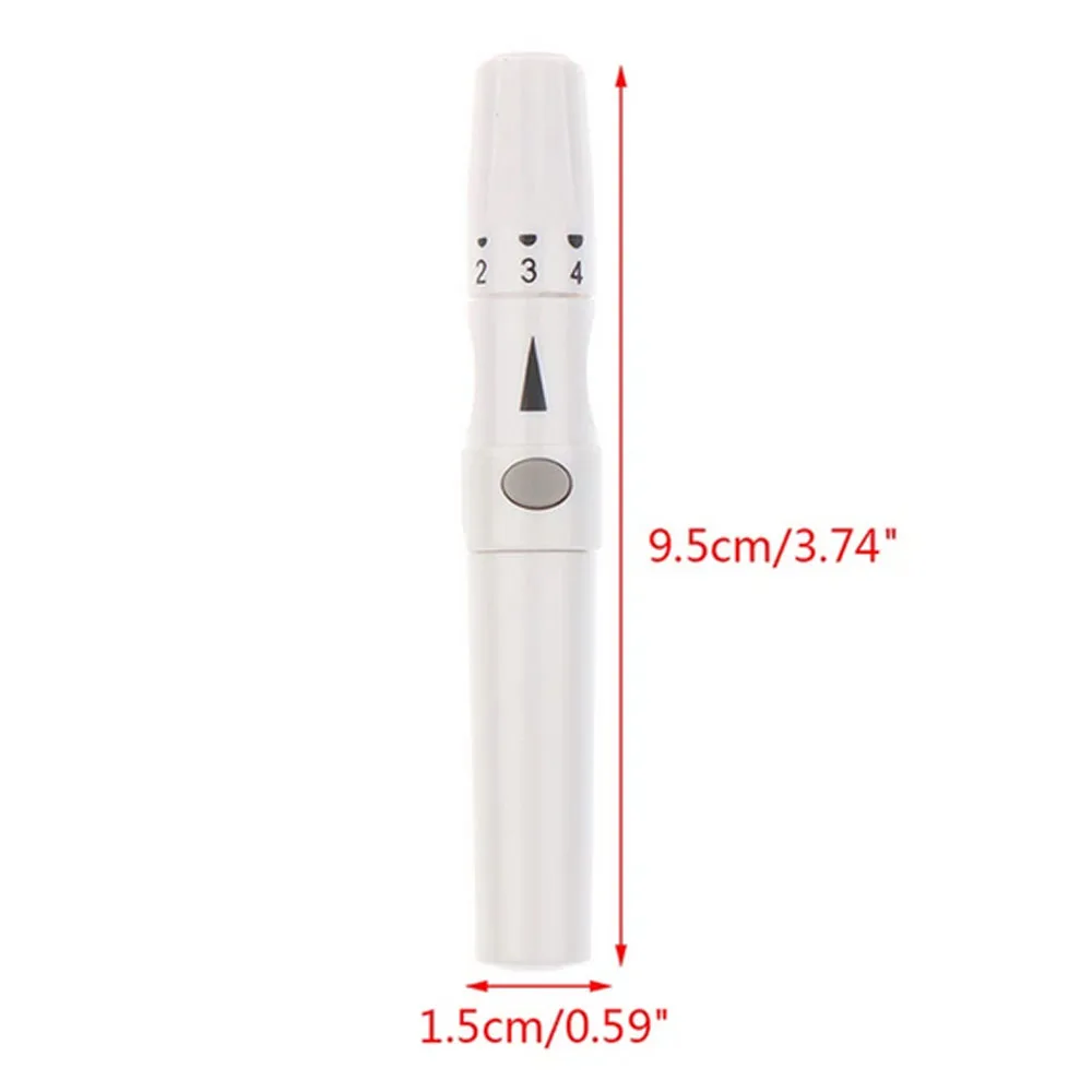 Lancet Pen Lancing Device For Diabetics Blood Collect 5 Adjustable Depth Blood Sampling Glucose Test Pen