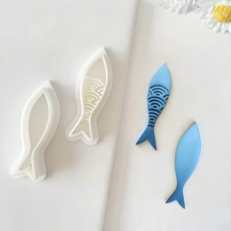 Vis Serie Oorbellen Polymeer Klei Cutter Dolfijn Walvis Sardines Aardewerk Mal Diy Sieraden Hanger Vorm Geperst Klei Gereedschap