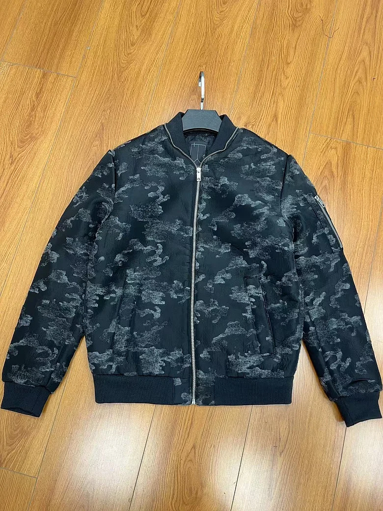 

Men's Winter Wool Baseball Jaet ort Zipper Collar Thi Cotton Coat Youth Faion Stand Fit Long Sve Autumn Winter