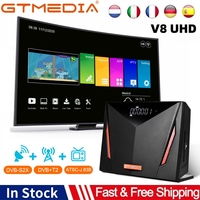 GTMEDIA V8 UHD Satellite Receiver 4K Ultra HD,DVB-S/S2/S2X+T/T2+ISDB-T+Cable(J83.A/C)+ATSC-C(J83.B)With Smart Card Reader TV Box