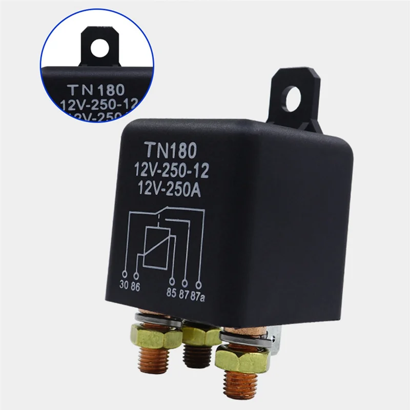 -ABHW 2X Car Relay 12V 250A Continuous Type High Power Motorcycle Battery Control Switch Terminal Automotive Starter Relay