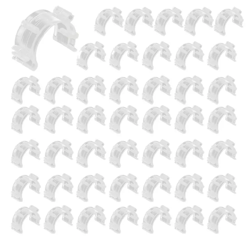 

A25F-Sewing Tool Accessories 100Pcs Clear Plastic Bobbin Clips Thread Clamp Clips Holder For DIY
