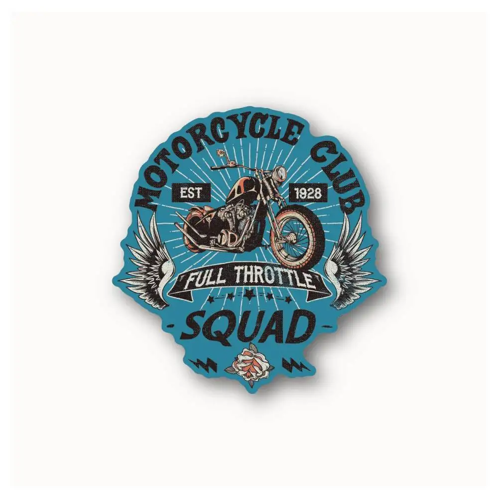 Motorycycle Club Squad Waterproof Stickers For Decorating Car Windows Motorcycles And Computers.