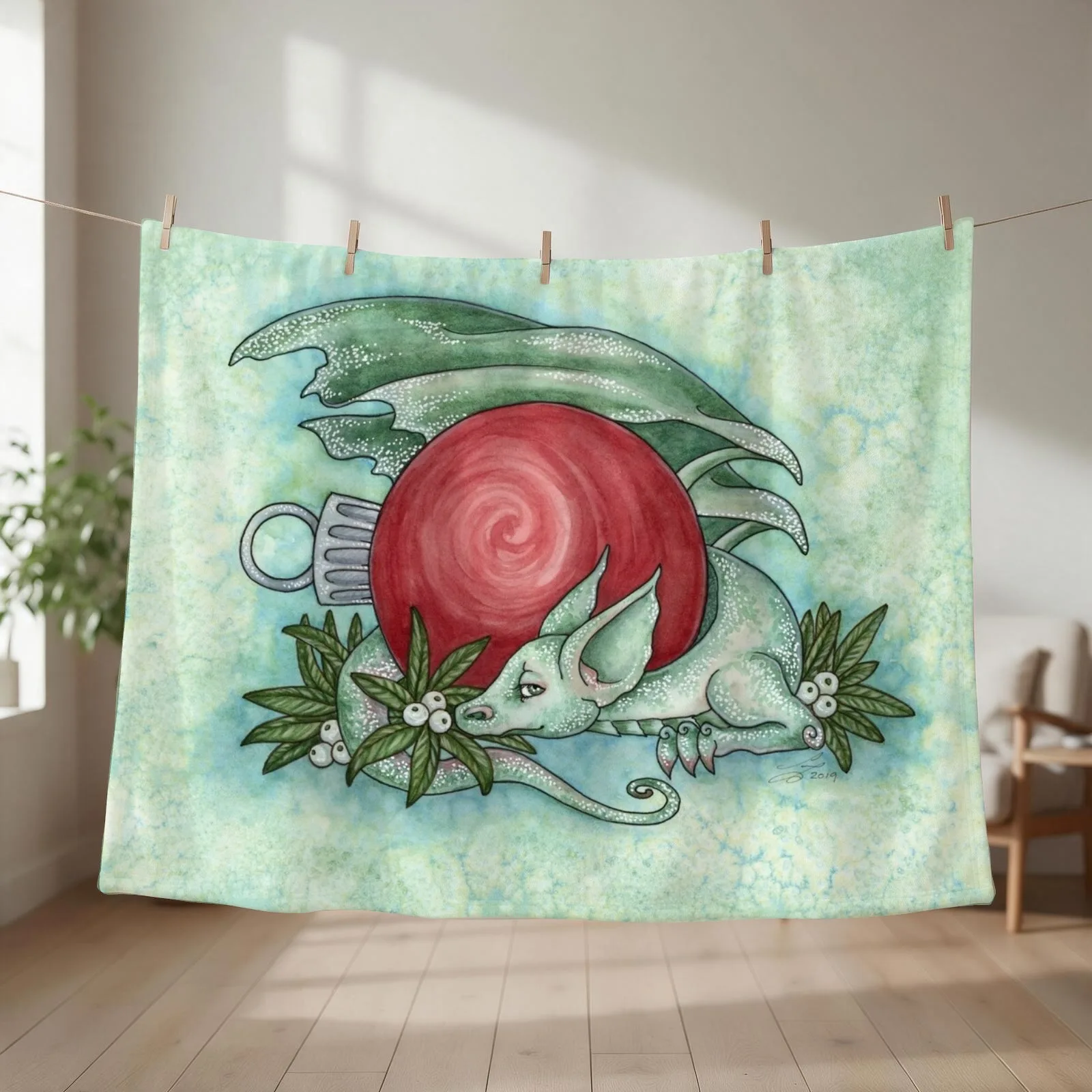 Holiday Treasure Throw Blanket couch cozy soft plush fuzzy picnic outdoor blanket