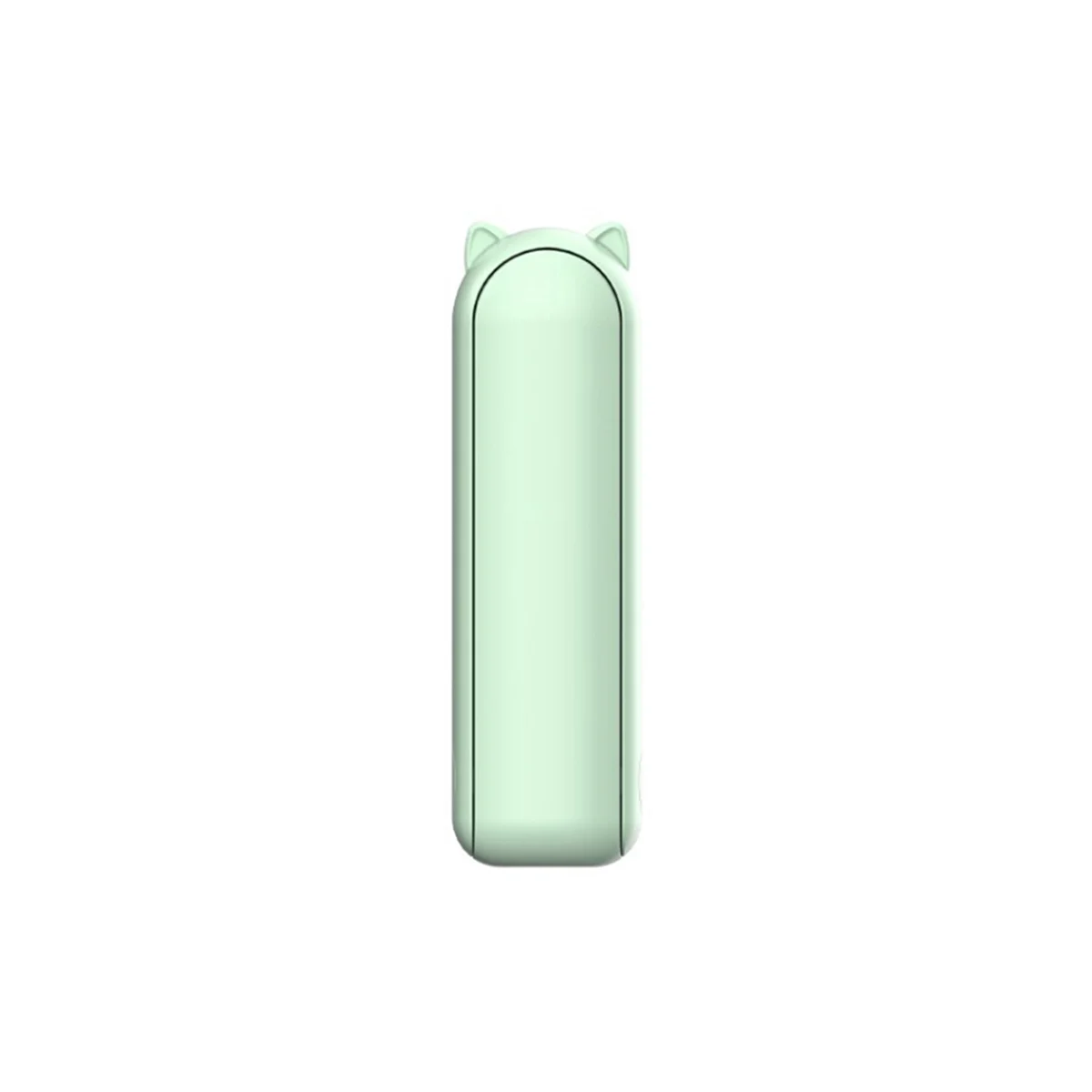 Kipas angin portable มินิพัดลมมือถือ usb 1200มิลลิแอมป์ต่อชั่วโมงชาร์จได้ด้วยมือพัดลมมือถือขนาดเล็กพร้อมแบตสำรองสีเขียว
