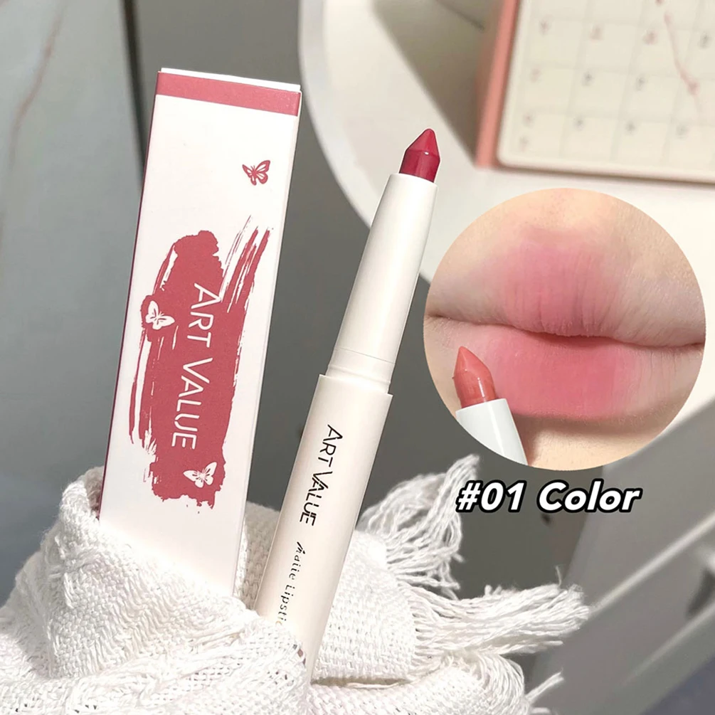 Matita per labbra nude Matita per rossetto opaco impermeabile a lunga durata Labbra rosse rosa Contorno Trucco Pastello Stick Lip Tint Line Cosmetici