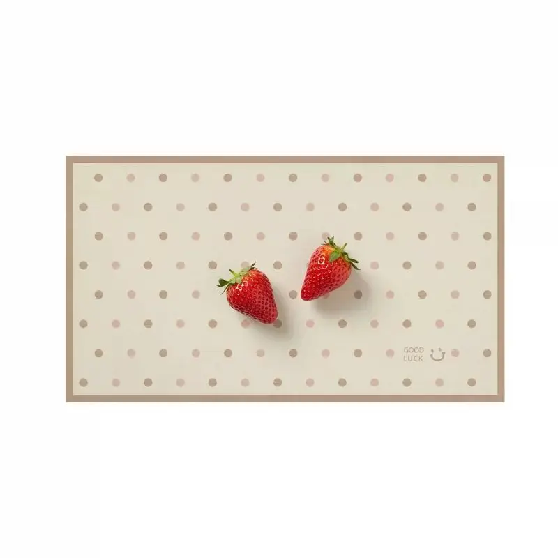 Cute Grey Pink Polka Dot PU Leather Desk Mat Home Office Mouse Pad Computer Speed Type Carpet Mat Player Laptop Keyboard Cartoon