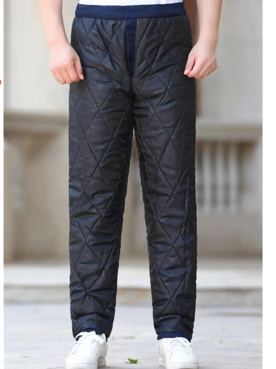 

Thiened Cotton Work Pants for Men Winter Warm Trousers Outdoor Wear Cold Storage Construction Site Labor Protection Pants
