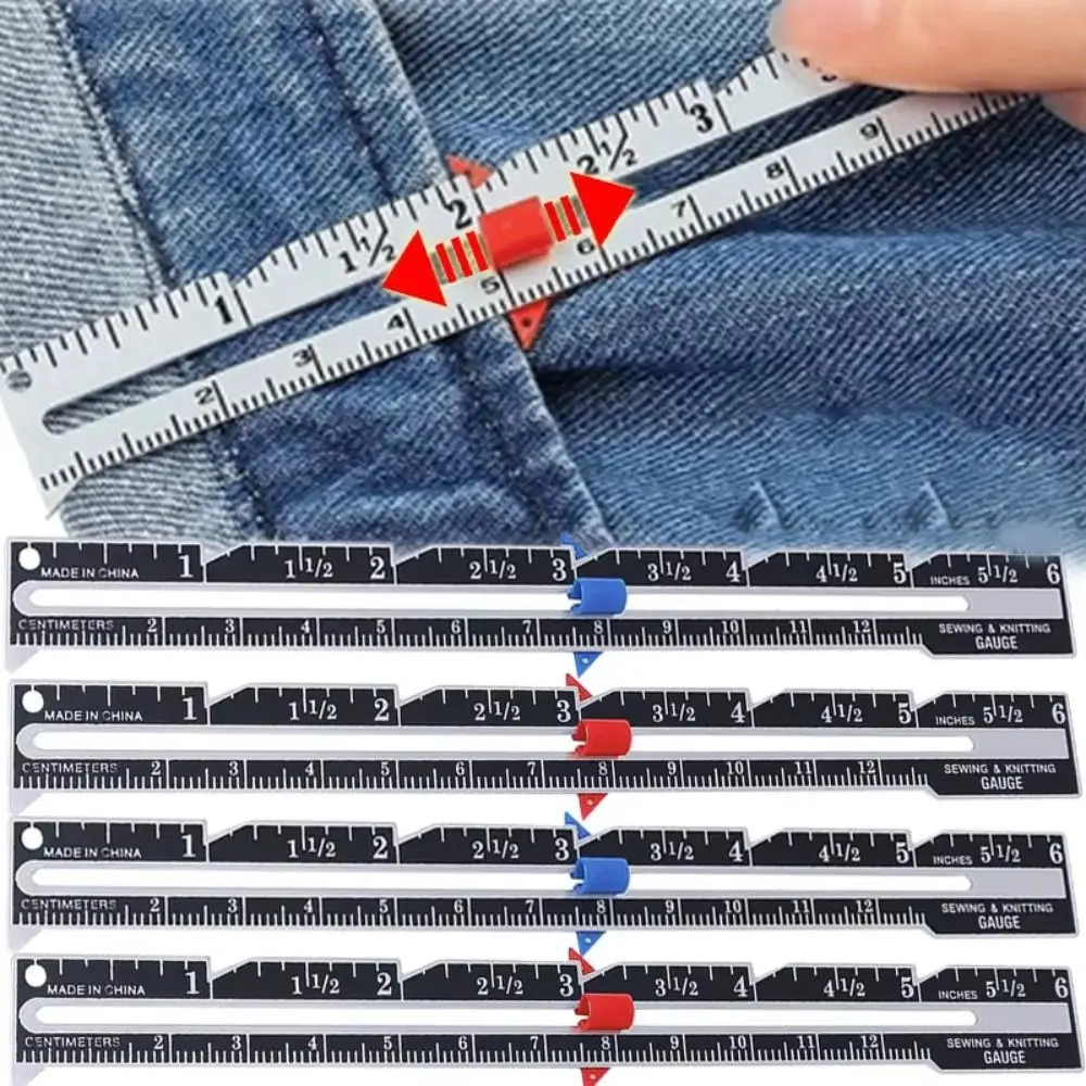 Crafting Hemming Measuring Sewing Measuring Tool Metal Fixed-Edge Fabric Quilting Ruler Quilting Gauge Quilting