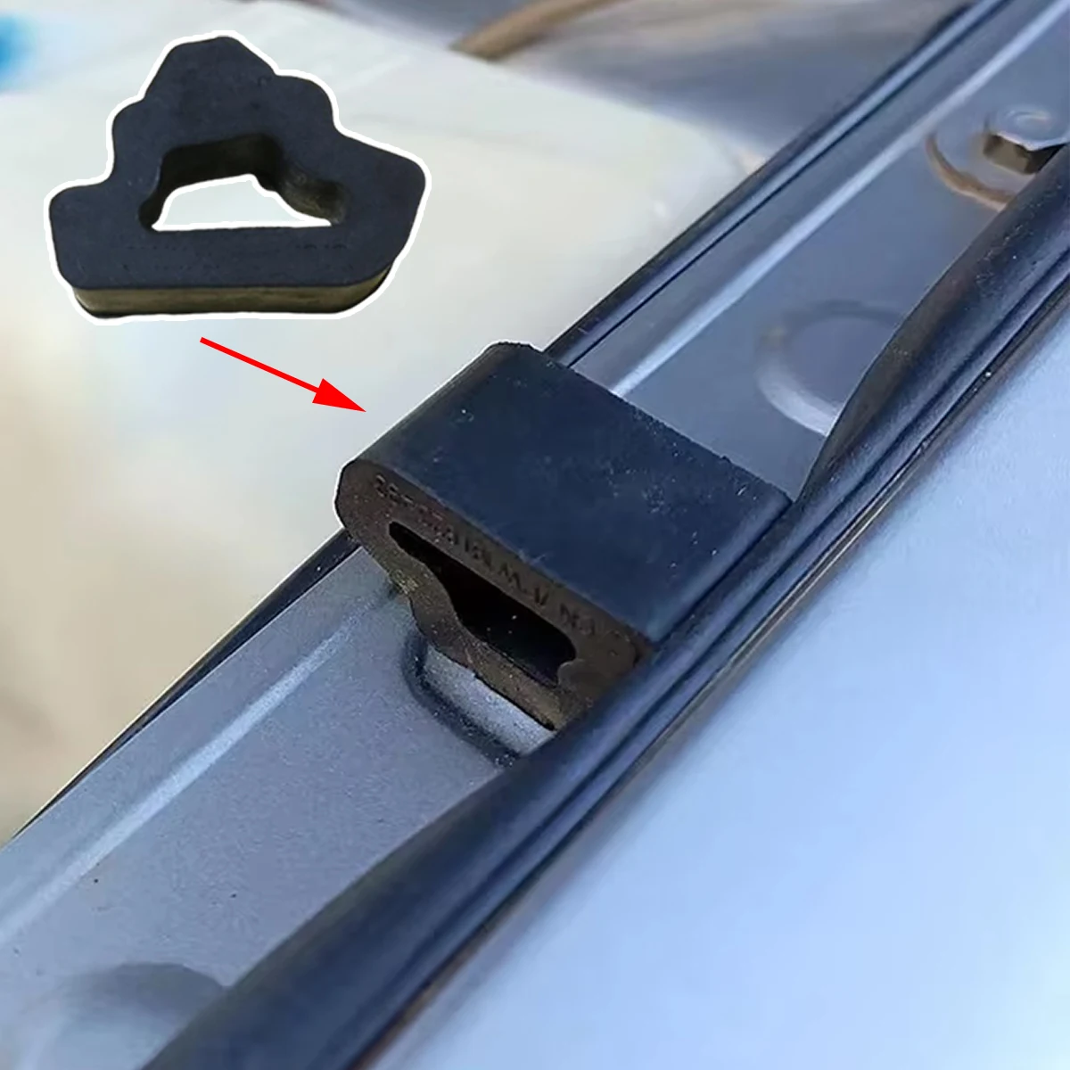 Engine Cover Bonnet Wing Guide Rubber For VW Golf Mk2 Hood Stop Buffer Triangle Damping Block Pad Cushion 1984-1992 Spare Parts