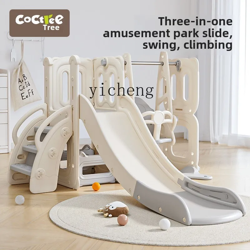 Zz – toboggan pour enfants, combinaison de balançoire de basket-ball pour enfants, cadre d'escalade multifonctionnel, petit bébé