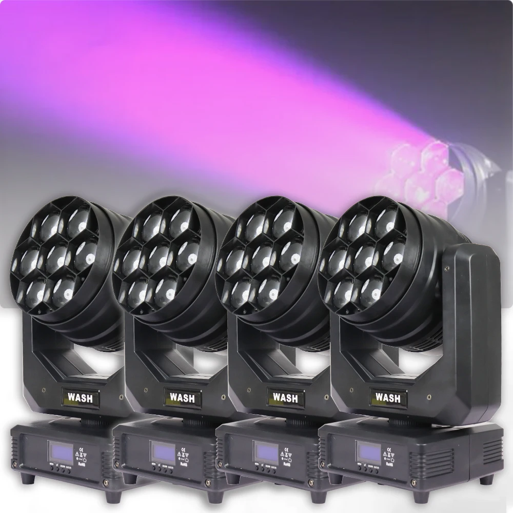 rgbw led moving head lights beam wash lighting effect stage light para rave atividade disco eventos de casamento show ktv 7x60w pcs por lote 01