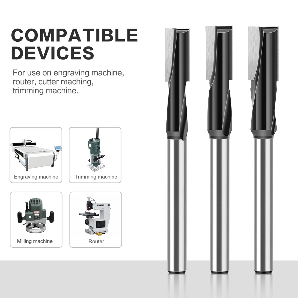 1/2Inch Schacht Verlengde Reinigingsbodem Router Bit Spiraal Diameter 16Mm 17Mm 18Mm Graveermachine Houtbewerking Frees