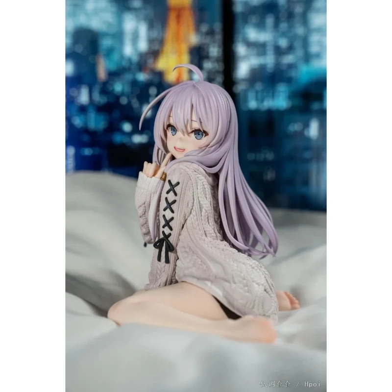 

15cm The Journey of Elaina Anime Figure Knit Dress Witch Elaina Action Figure PVC Collection Model Doll Toys for Christmas Gifts