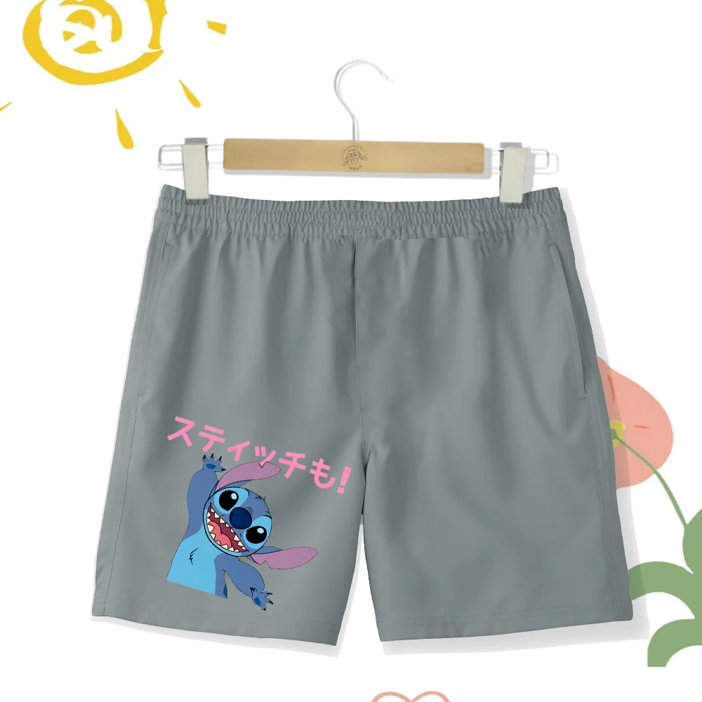 Stitch beach pants Casual fashion all-fit Comfortable swimming pool swimming shorts Quick dry breathable Disney shorts