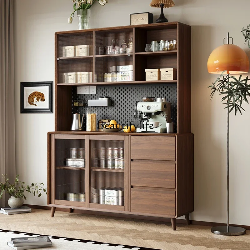 

yj7 Simple and modern large-capacity kitchen cabinets against the wall Storage cabinets