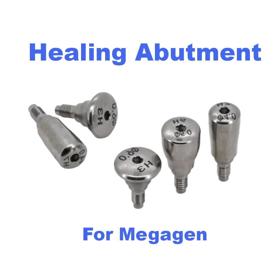 Premium Dental Healing Abutment Compatible with Megagen System Medical Grade Titanium Healing Cap Gingival Emergence Components