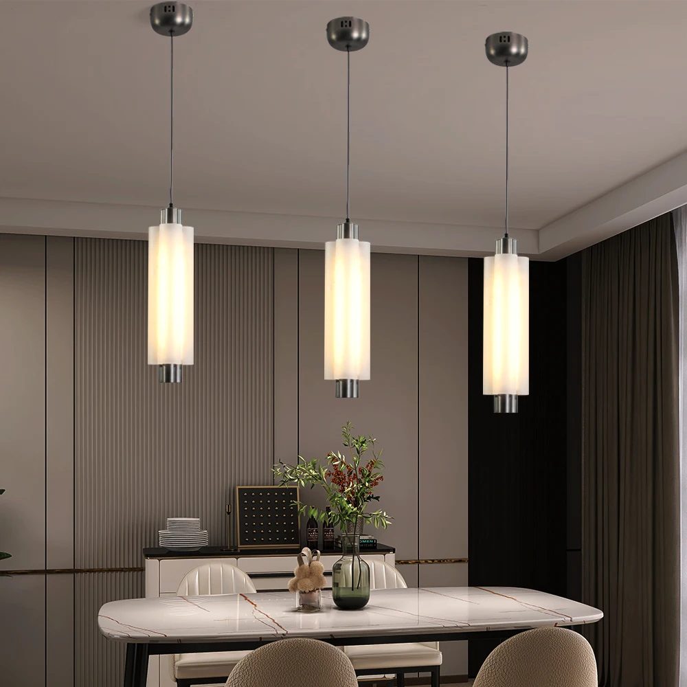 

LED Ceiling Lamps Dining Room Bar Coffee Shop Modern Loft Black Pendant Light Foyer Home And Kitchen Dining Tables Pendant Light
