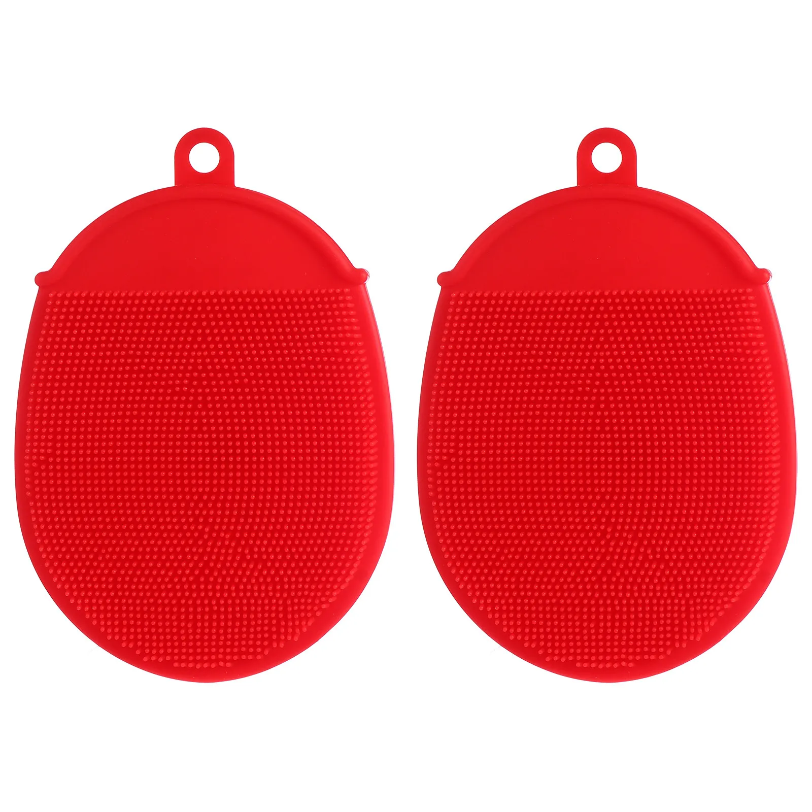 

2Pcs Ergonomic Silicone Bath Brush Set for Full Body Scrubbing Spa-Like Experience Promotes Blood for Family Daily