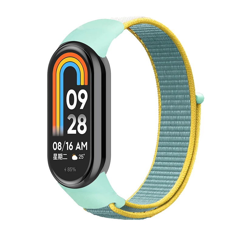 Nylon Loop Strap Voor Xiaomi Mi Band 10 9 8 NFC SmartWatch Polsband Correa Vervanging Sport Pulsera voor Miband 8 9 10 Armband