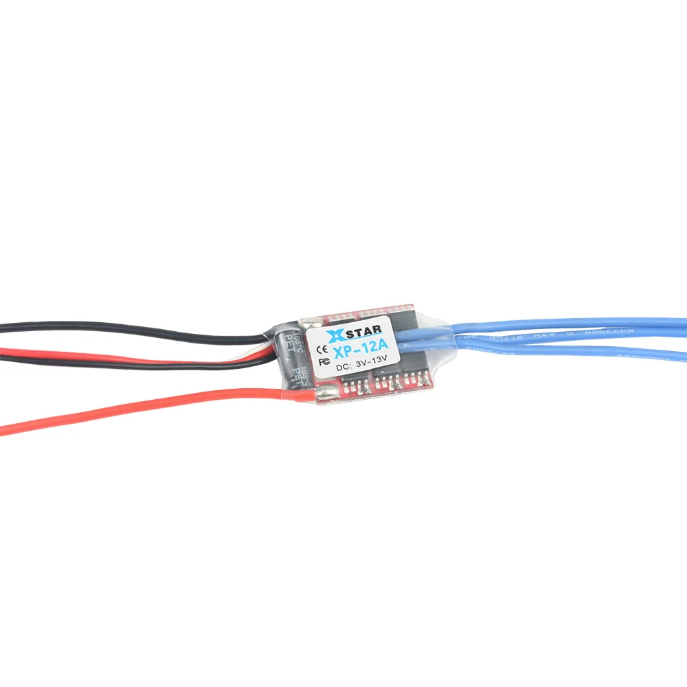 FATJAY XP-3A/7A/12A ESC RC Hobby 0.7g-8g 1-3S High-performance Brushless Electronic Speed Controller for RC Aircraft