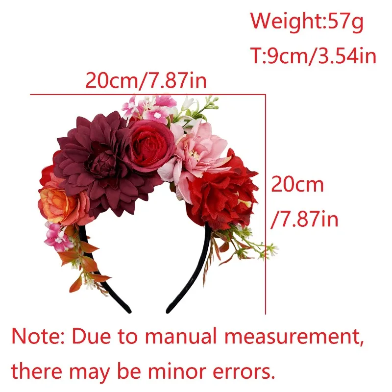 Vacation and Perfect Wedding Party Props for Taking Photos The New Forest Flower Lady Hairband Party Hairpin Hair Accessories