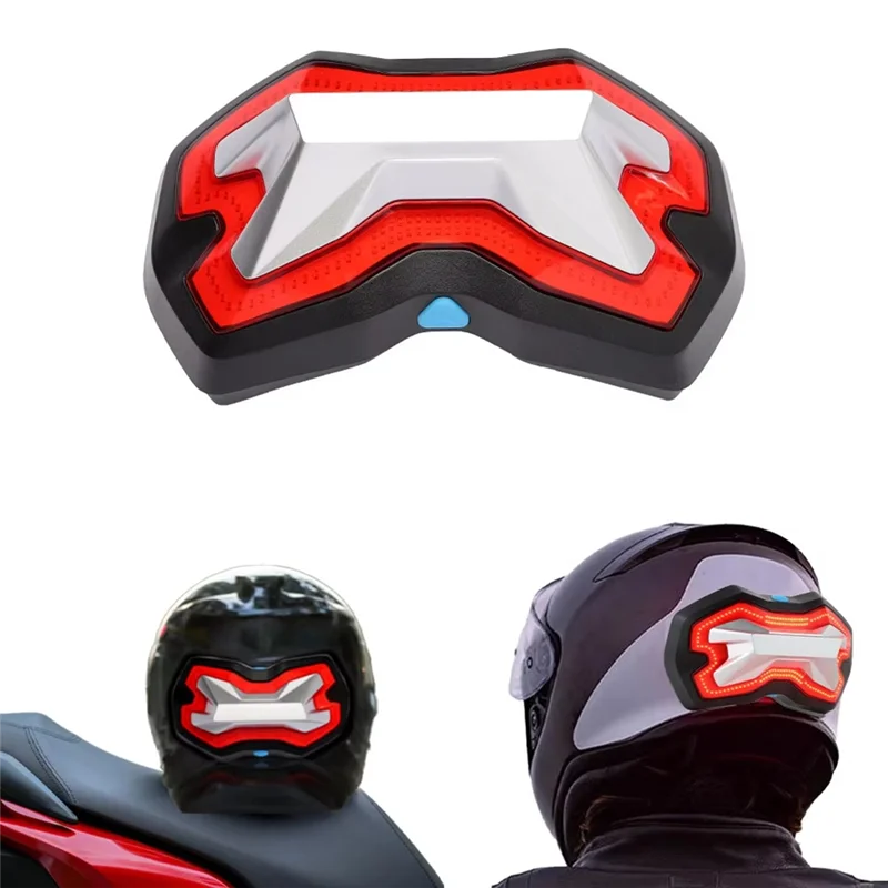 

Leading-Edge-Super Bright LED Motorcycle Helmet Light, Smart Warning Light For Safety Helmets