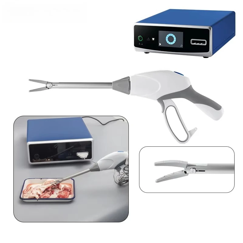 Ligasure Compatible Bipolar Vessel Sealing Forceps with Large Jaw Gun Style Design for Laparoscopic Surgery LF4418