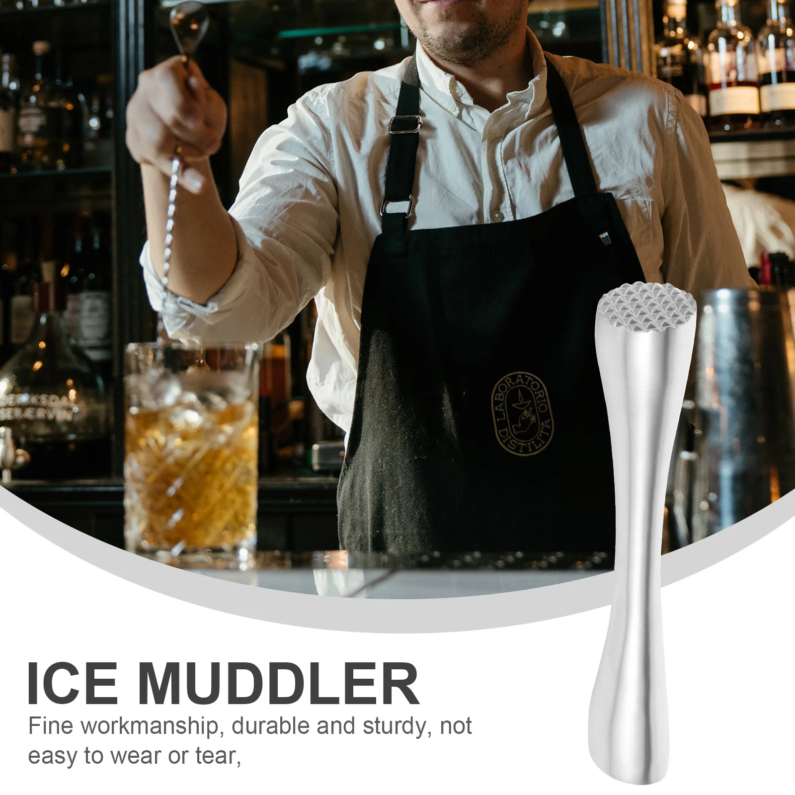 

Fruit Ice Hammer Muddler Stainless Steel Kitchen Tool Multi-functional Crusher Rod Lemon Press Squeezer Bar Accessories