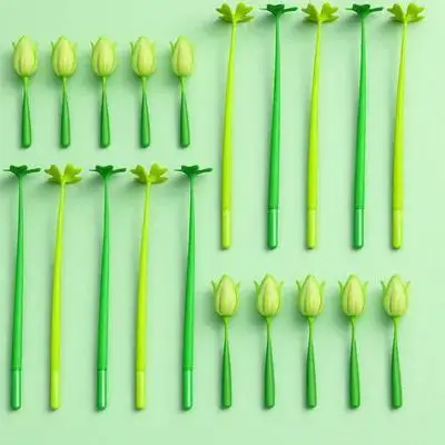 

10Pcs Four-Leaf Shape Gel Ink Pens 0.5mm Lightweight Lovely Stationery for Students Office Gel Ink Pen 0.5mm Pen