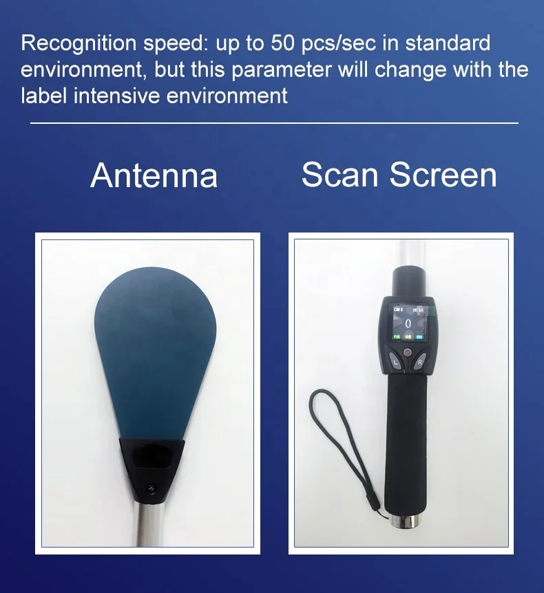 HF 13.56mhz rfid for library bookshelf read tag ISO15693 WIFI and USB long range RFID librarian jewelry handheld reader