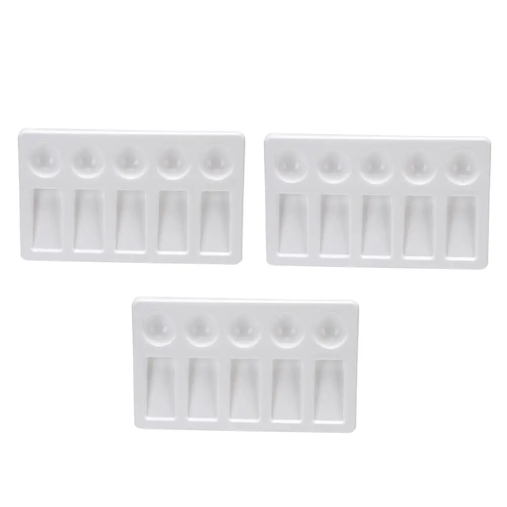 

3 pcs Plastic Color Mixing Tray Lightweight Durable Painting Board For Arts Crafts Watercolor Diy Art Projects Pigment Trays