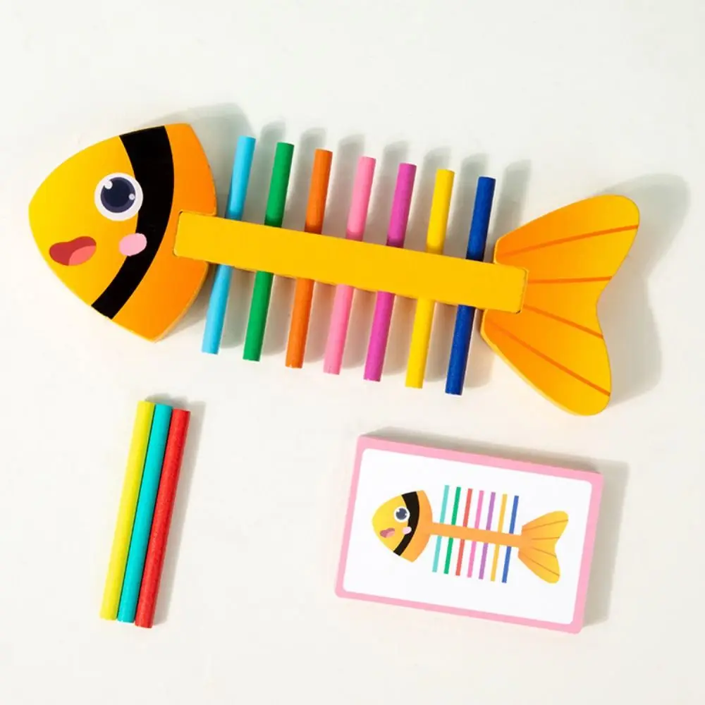 ไม้สีจับคู่ Stick BALANCE เกมการรับรู้สี Sensory ของเล่นปริศนาการเรียงลําดับสีของเล่นการ์ตูน Fine Motor