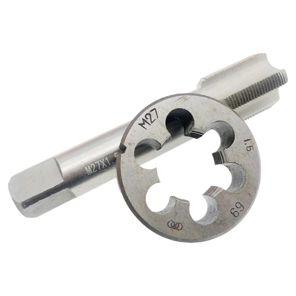 Imagem -03 - Toque e Die Grupo Mão Direita Threading Tool Rosca Métrica Tap Die rh Thread Repair Tool M27x1.5 M27x1.5