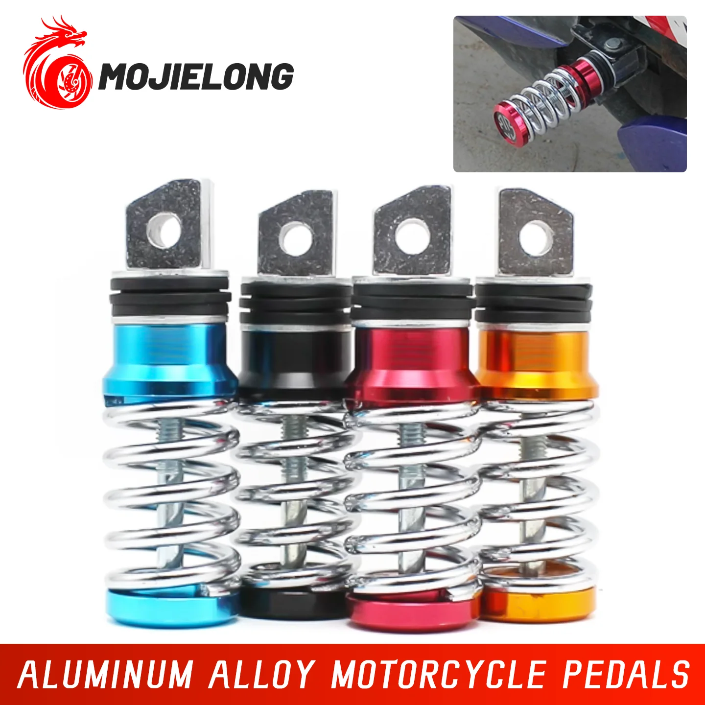 

Universal Spring Pedal for Electric Bikes/Scooters - Durable Anti-Slip Foot Pedal with Spring Loaded Design for E-Vehicles