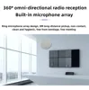 Microphone de vidéoconférence omnidirectionnel, microphone mural au plafond, réduction numérique du bruit, haut-parleur à distance, 8m, 514 3