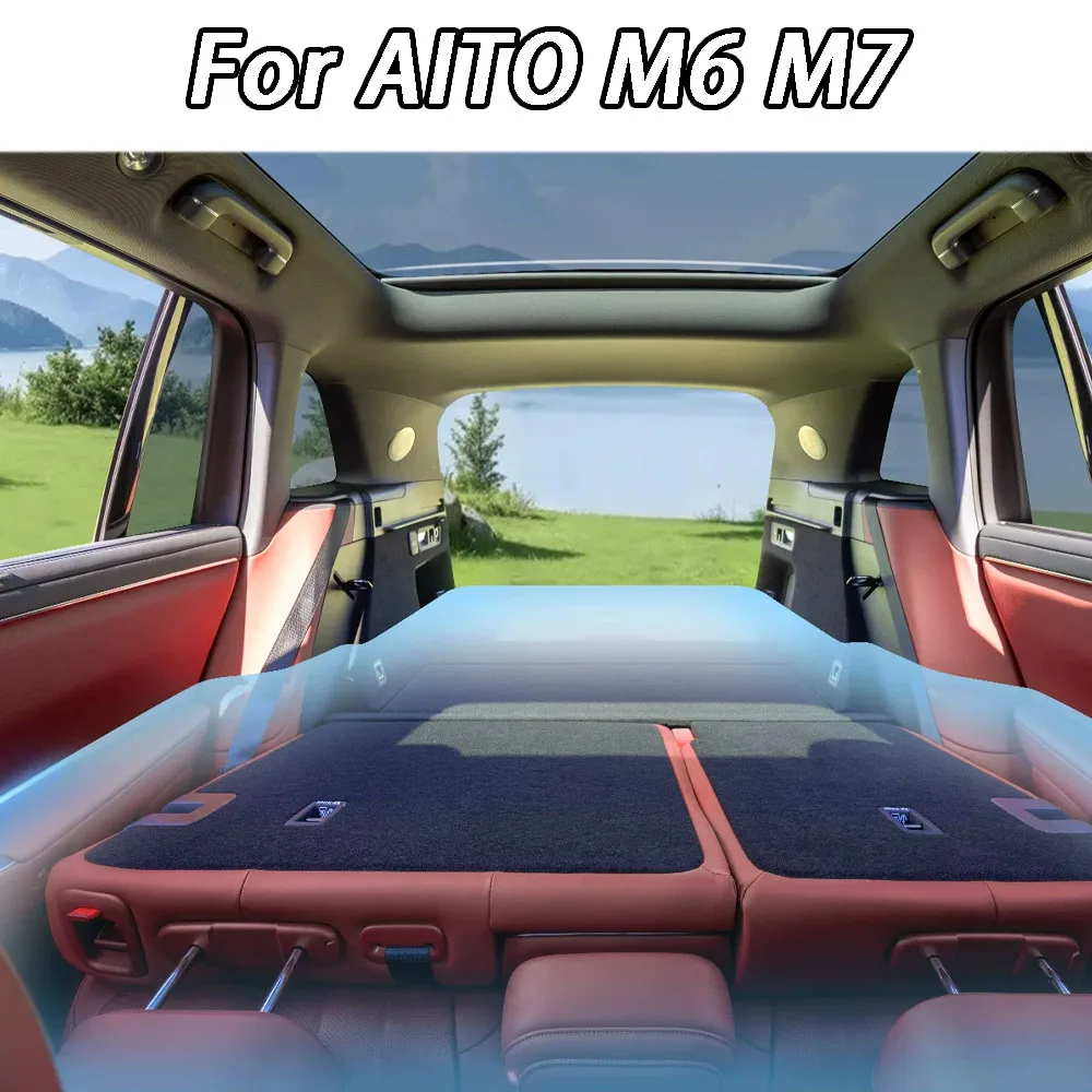For AITO M6 M7 Car Travel Bed, Inflatable Mattress, Car Trunk Automatic Inflatable Air Mattress, Rear Sleeping Pad