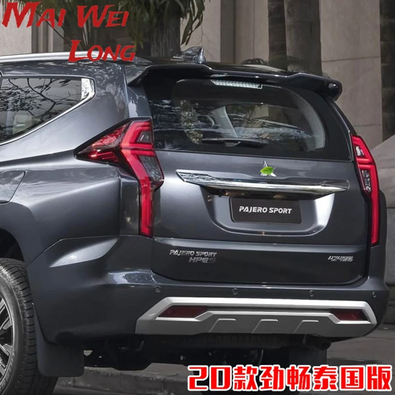 Fit For Mitsubishi Pajero Sport ABS Plastic Rear Trunk Wing Spoiler For Mitsubishi Pajero Spoiler  2020 2021