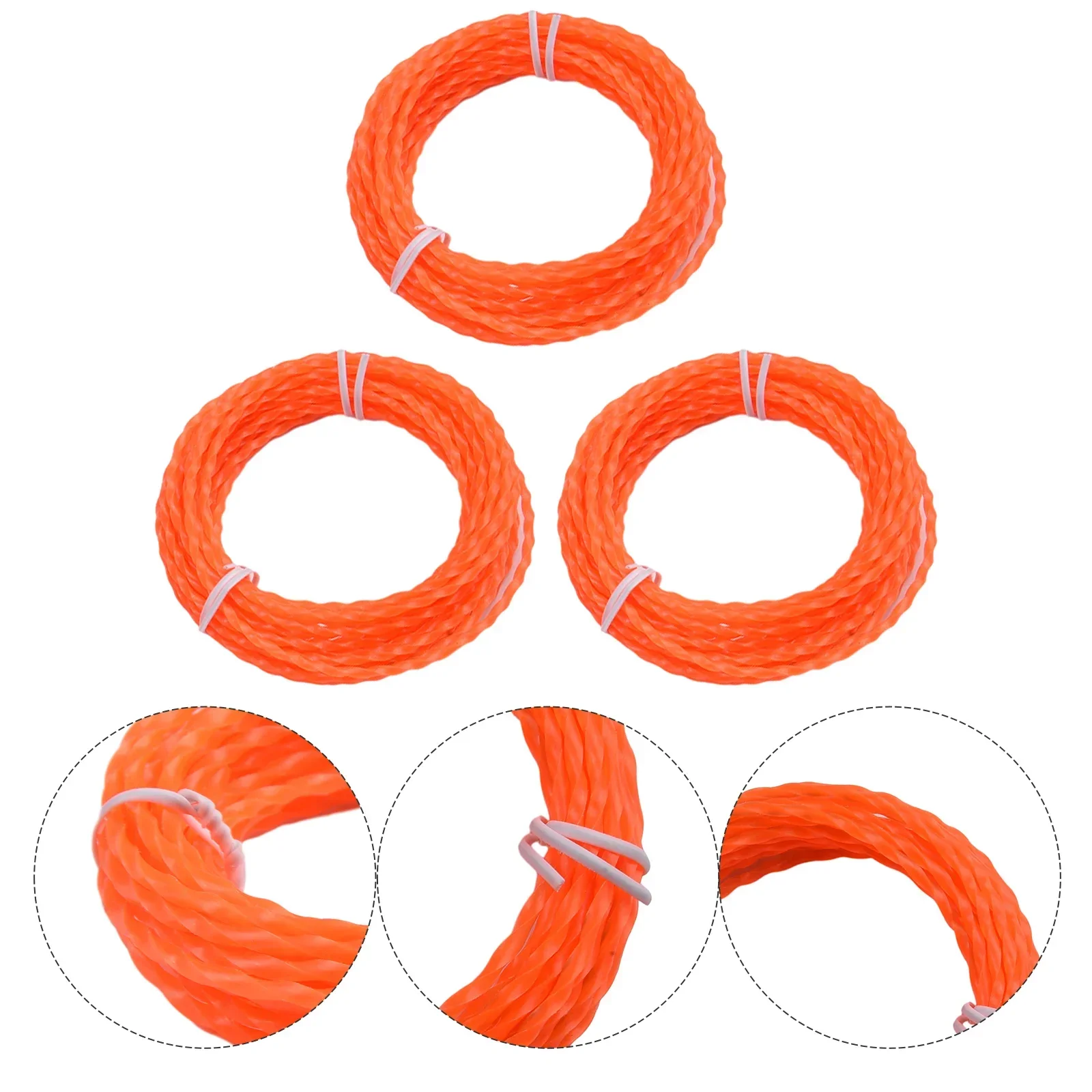 3Pcs Grass Trimmer Twisted Line Multi-Head String Line 4.27M For EGO Power AL2420P Pre-Cut Trimmer Lawn Mower Garden Power Tool