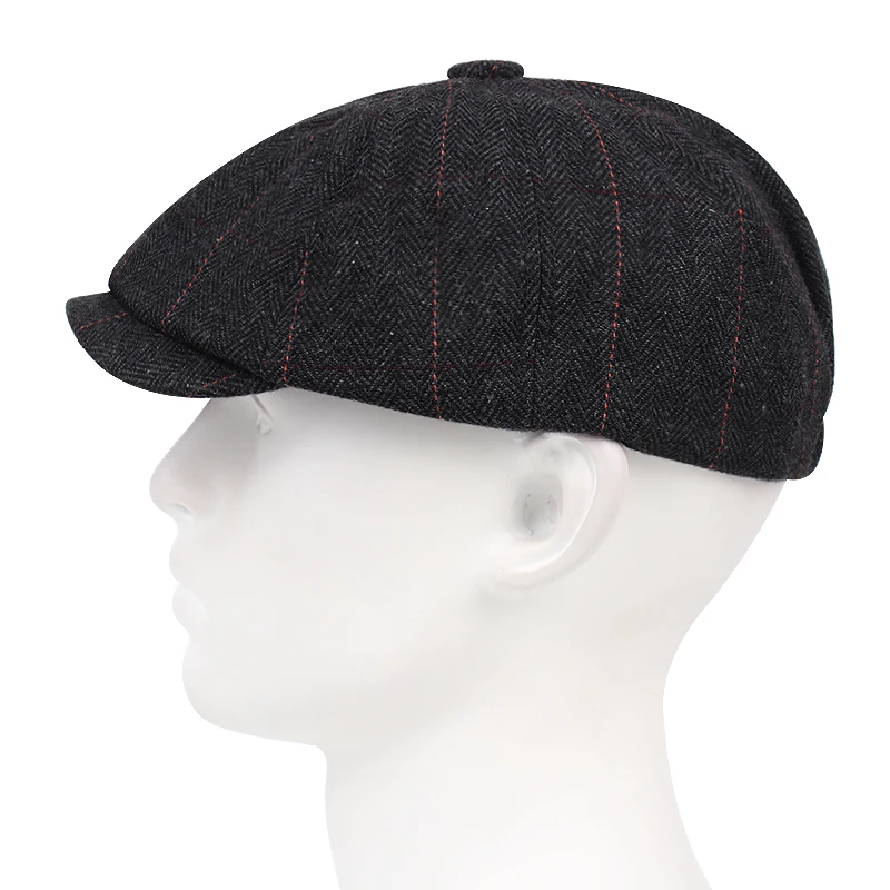 2022 Plaid Beret klasyczny Retro kapelusz gazeciarz styl męskie i damskie kapelusze ogólne transportu na zewnątrz kapelusze męskie hurtownia